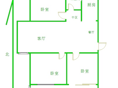 红星小区（台儿庄） 3室 1厅 94平米