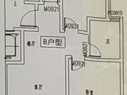 长安新苑 2室 1厅 95.59平米