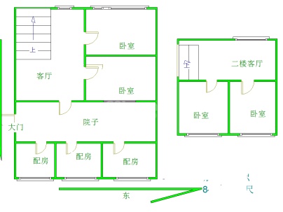 批发城独家独院 3室 2厅 160平米