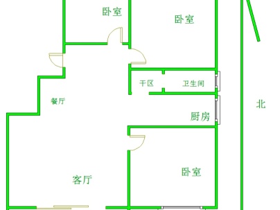 长安新苑 3室 2厅 110平米