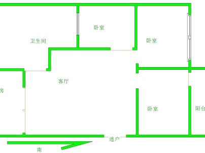 济川新村(三区) 3室 1厅 85平米
