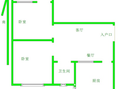 莲花新村 2室 1厅 58平米