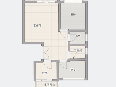 锦绣江南 3室 2厅 88平米