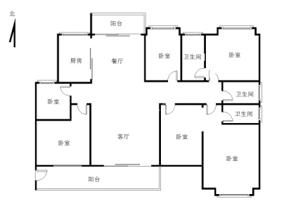 海丰富嘉名城 6室 2厅 205.65平米