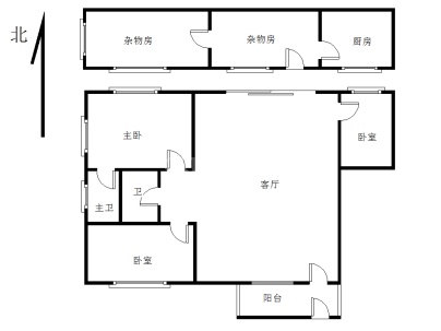 海丰海城华泰路海丰自来水公司宿舍楼 3室 1厅 84平米