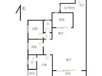 海丰凯旋山庄 3室 2厅 136.72平米