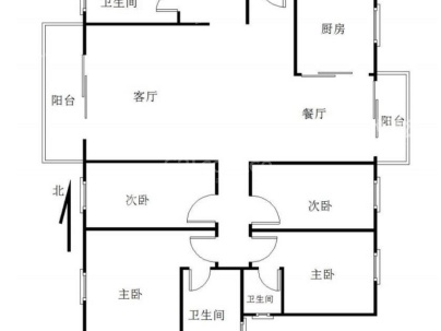 海丰华夏阳光 4室 2厅 134平米