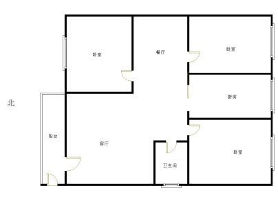 汕尾城区文明路北段玉台山居 3室 2厅 80.1平米