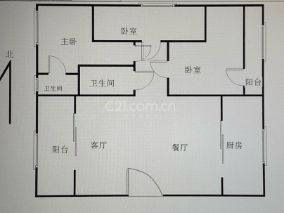 汕尾城区吉祥路吉安花园一期 3室 2厅 120平米