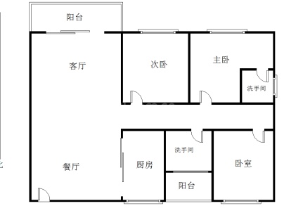 汕尾红海大道和顺花园 3室 2厅 158.58平米