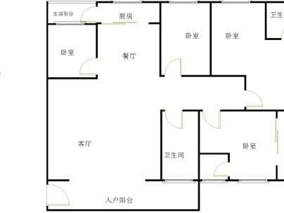 汕尾龙富怡景 4室 2厅 176平米