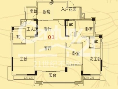 海丰碧桂园（一期傲云峰） 5室 2厅 200平米