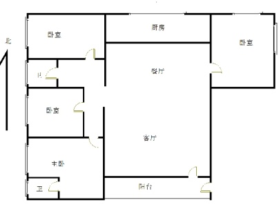 海丰附城关厝围和兴楼A座南2巷3号 4室 2厅 135平米