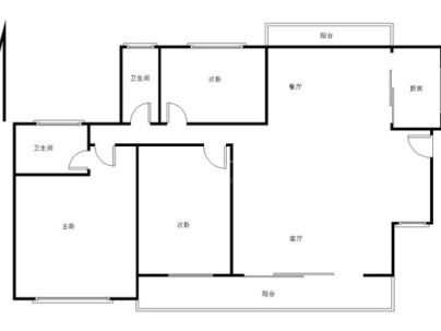 海丰海富豪庭 3室 2厅 140平米