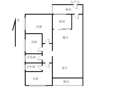 海丰君临新城 3室 2厅 127平米