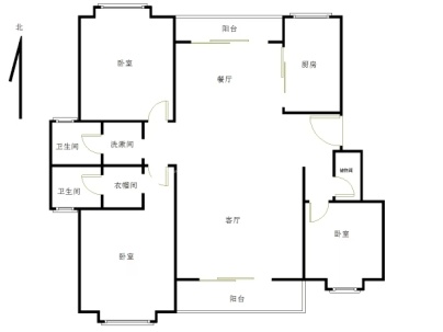 海丰云岭山庄 3室 2厅 157平米