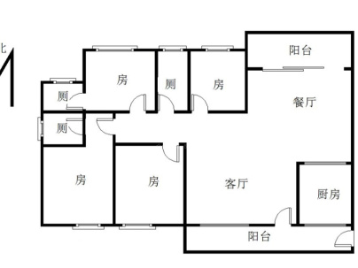 海丰叠翠名城 4室 2厅 173.19平米