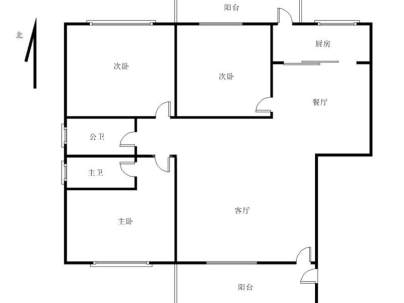 海丰县附城二环南路北侧富盛小区 3室 2厅 106平米