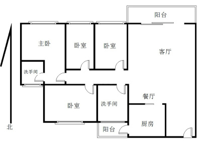 汕尾红海大道和顺花园 4室 2厅 150平米