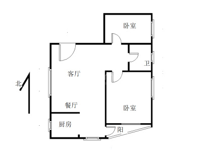海丰城东镇海龙上墩东成楼5栋东侧第1栋 2室 2厅 67平米