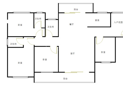 海丰莲花大道翰林华府 4室 2厅 143.43平米