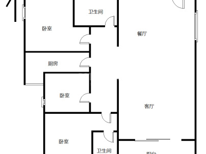 海丰城东海龙路富龙小区 3室 2厅 119.57平米