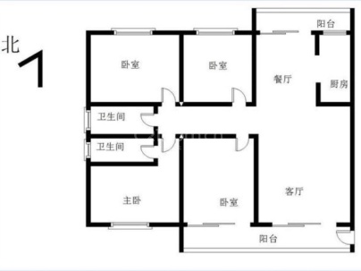 海丰凯旋山庄 4室 2厅 158平米