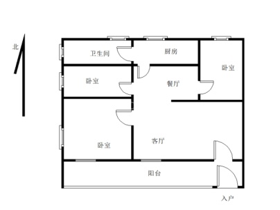 海丰县海城镇海银路体委宿舍 3室 2厅 78.4平米