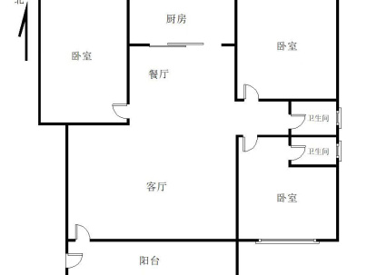 海丰金东方 财富家园10杠12期 3室 2厅 106.68平米