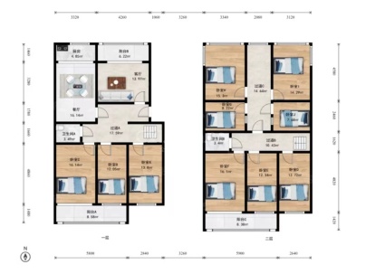 景欣园 4室 2厅 218.97平米