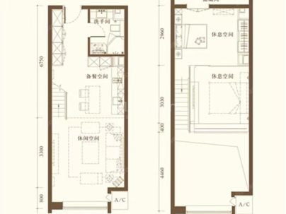 合生世界花园 1室 1厅 67.11平米