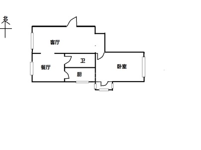 新东路 2室 1厅 65.5平米