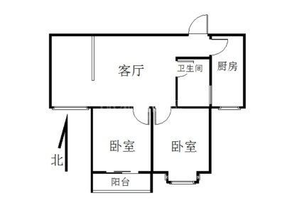 天河盛世西苑 2室 2厅 94.1平米