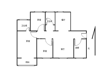 常绿大悦城 3室 2厅 107平米