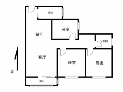 湛南路供电局家属院东区 3室 1厅 120平米