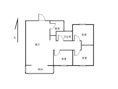 领创大地城 3室 2厅 117平米