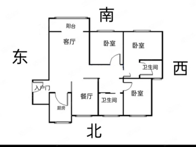 佳田塞纳城佳苑1号院 3室 2厅 130平米