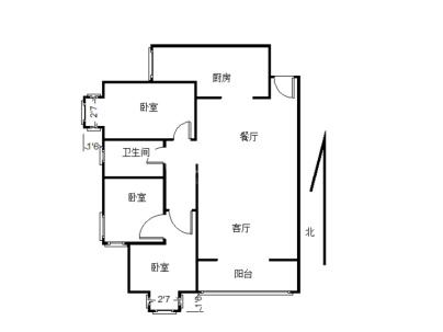 常绿大悦城 3室 2厅 92平米