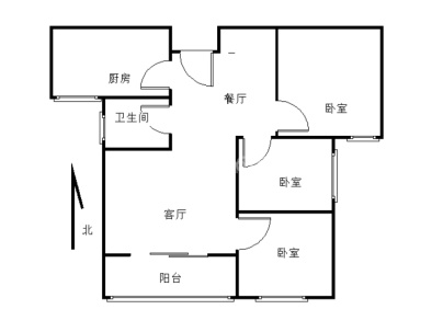 蓝湾翠园 3室 2厅 98平米