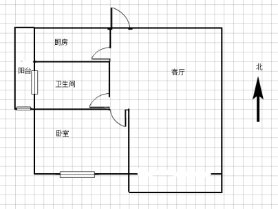 联盟鑫城 1室 1厅 57.61平米