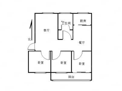 姚电新小区 3室 2厅 117平米