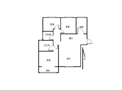 凤凰小区（亚兴路） 3室 2厅 124.7平米