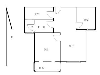 常绿大悦城 2室 2厅 83平米