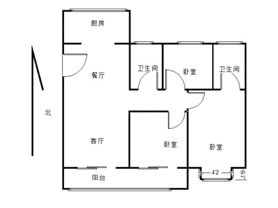 银基誉府名铸 3室 2厅 128平米