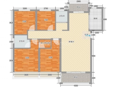 林溪美境 3室 2厅 123.9平米