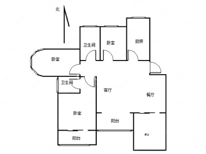 九天城藏珑 3室 2厅 153平米