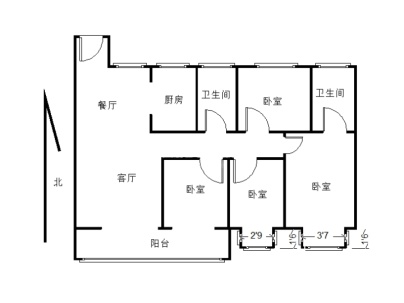 中骏世界城 4室 2厅 140平米