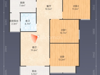 大唐紫宸院 3室 2厅 101平米