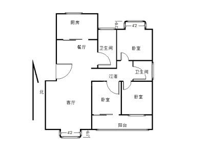 湖光花园凤起园凤舞园 3室 2厅 139平米