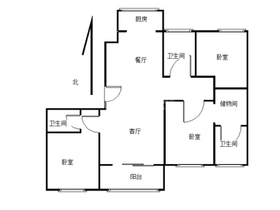 荣邦瑞府 3室 2厅 145.5平米